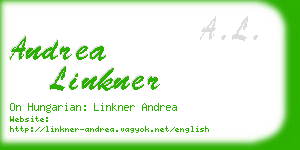 andrea linkner business card